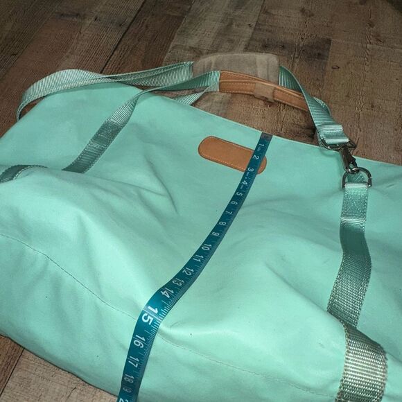 Jon Hart The Weekender Travel Bag 22'' Mint Coated Canvas Duffle Tote Luggage - Picture 10 of 15